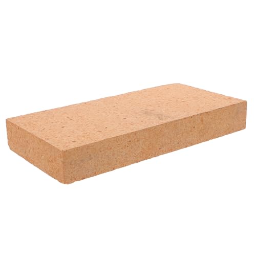 VICASKY Feuerfester Tonziegel 22,9x11,4x4,1cm Hochtemperatur Isolierstein aus Gebranntem Ton für Holzöfen Pizzaöfen Kamine und Feuerstellen Schadstofffreier Ersatzfeuerstein für Brennöfen