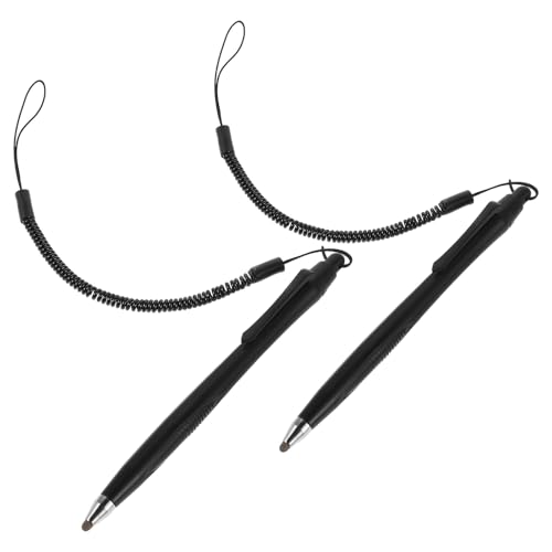 Mobestech 2 Piezas Lápiz Capacitivo con Cuerda Resistente y Punta de Fibra para Pantallas Táctiles Precisión Mejorada con Resorte para Tablets Compatibles