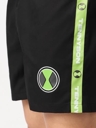 Image of The Souled Store Official Stranger Things: Hawkins Mens and Boys Regular fit Graphic Printed Cotton Green Color Men Boxer Shorts