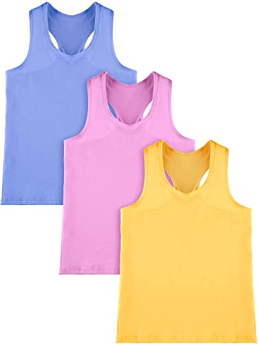 Image of Boao Girls Dance Tank Top Racerback Crop Tank Top Sleeveless Dance Outfit for Ballet Gymnastics Athletic Wear