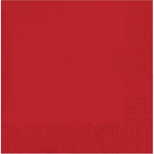 Creative Converting Touch of Color 2-Ply Paper Lunch Napkins 50-Count Classic Red