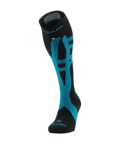 EMFORMA ® Soks Tibial Stress, Tecnologia Kinesiology Tape-socken Meias unissexo para adulto Running para homem e mulher Coolmax anti-bolhas | Meias Trail Running Crossfit meias compressão mulher