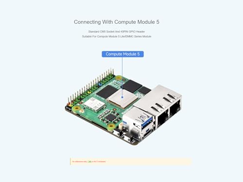 Routeur double RJ45 Raspberry Pi CM5 carte de base Ethernet Gigabit et USB3.2 - 4