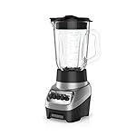 BLACK+DECKER PowerCrush Multi-Function Blender with 6-Cup Glass Jar, 4 Speed Settings, Silver