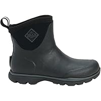 Muck Boots Men's Arctic Excursion Ankle Pull On Waterproof Ankle Boot, Black, 7