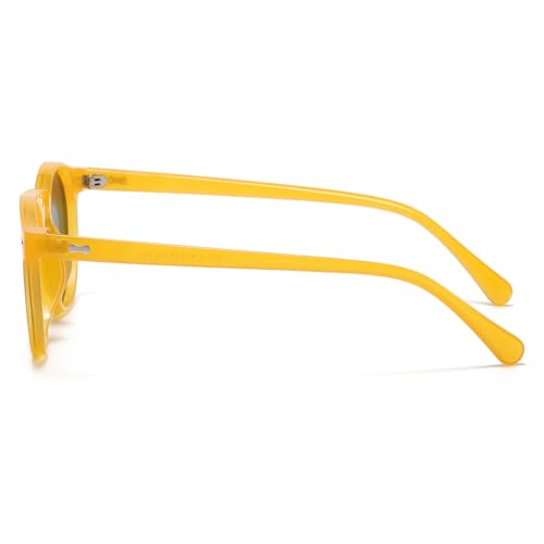 Image of JOVAKIT Vintage Kids Polarized Sunglasses for Girls Boys Age 2-9, Round Sun Glasses for Children UV400 Protection