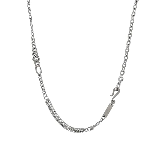 Buyongwant Irregular Necklace for Women Fashion Y2k Pendant Hook Pattern Splicing Chain Hip-Hop Versatile Jewelry