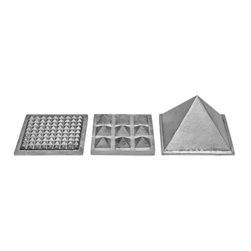 Image of Metal Vastu Lead 3 Layer Pyramid | Lead Vastu Remedy | 3-Inch | Pyramid for Positive Energy, Health & Wealth | Vastu Dosh Remedies for Home & Office | Pack of 1