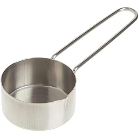 American Metalcraft (MCW14) 1/4 Cup Stainless Steel Measuring Cup, Silver Cover