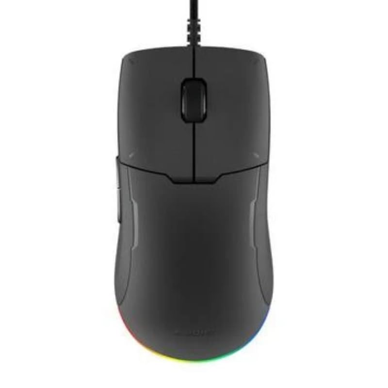 Souris gaming filaire haute précision avec capteur optique et design léger USB