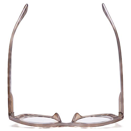 eyekepper Ponadgabarytowe damskie okulary do czytania - okulary do czytania w stylu retro - brązowa/żółwia ramka +4.00