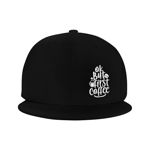 Ok But First Coffee Adjustable Outdoor Baseball Hat Flat Hat3