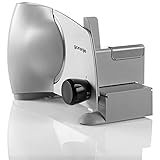 Gorenje R607A Allesschneider und Schneidemaschine, Metal, Edelstahl-Messer hergestellt in Solingen, Sicherheitschalter, Vakuumfüße, Spühmachinengeeignet, EU Made, Silber