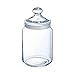 Luminarc - Bocal en Verre Club - Look Vintage - Pot à Fermeture Hermétique - Conservation Produits Secs - 100% Sain pour les Aliments - Sans Bisphénol A - Passe au Lave-Vaisselle - Contenance 2 l