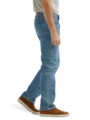 Foto de Wrangler Authentics - Jeans clásicos de corte regular con 5 bolsillos para hombre, mezclilla flexible (imagen 3)