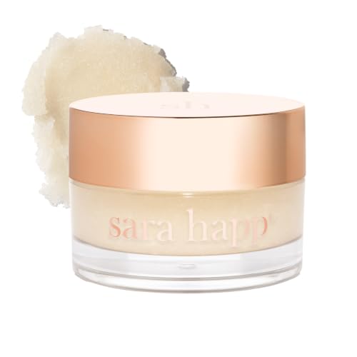 Image of Sara Happ The Lip Scrub: Vanilla Bean Sugar Scrub for Dry Lips - Gently Exfoliate, Polish, and Revitalize Lips with Vitamin E and Jojoba & Grape Oils, Vegan, 0.5 oz.