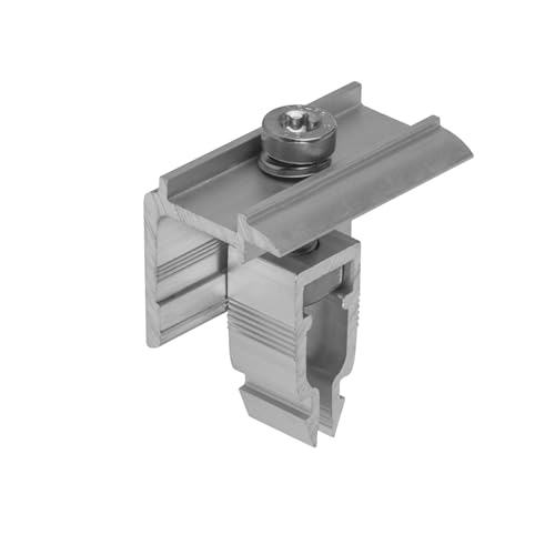 Pince d'extrémité solaire supplémentaire en noir spécialement conçue pour le kit de montage pour toit en tuiles du support solaire Avoltik