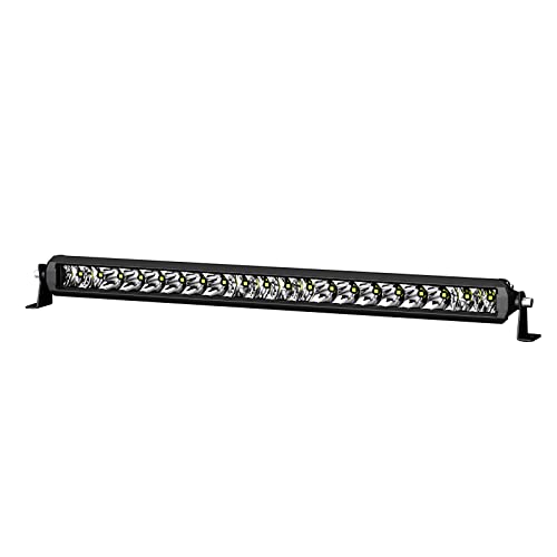 Image of Black Horse RUGGED Heavy Duty Grille Brush Bumper Guard Modular Black Come With Single Row LED Light Compatible with 2022-2024 Nissan Frontier-RU-NIFR22-B-K2