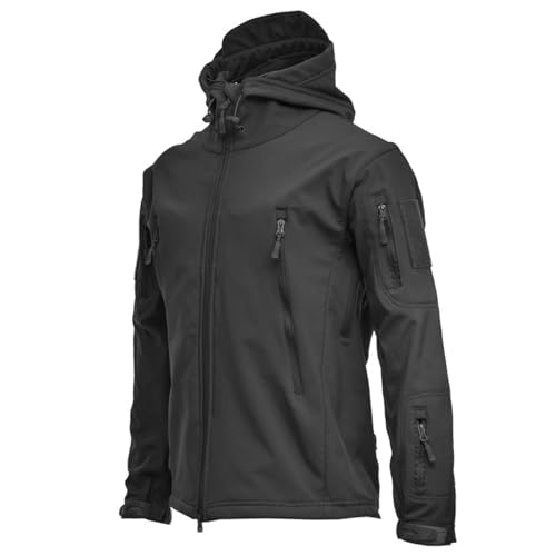 Chaquetas impermeables para mujer del Reino Unido - Impermeable con capucha resistente al viento, ligera y cómoda, chaqueta militar de camuflaje, múltiples bolsillos, casual, suelto, abrigo, manga