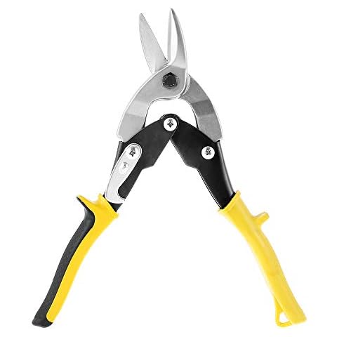02-003 10 Inch Aviation Snips Left and Right CR-VL Chrome Vanadium Steel Heavy Duty (Right Cut) Cover