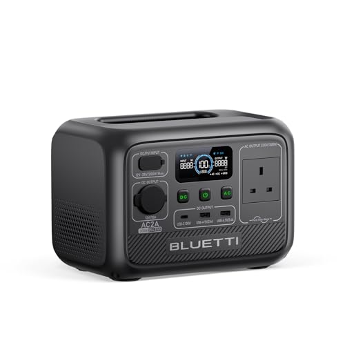 BLUETTI Portable Power Station AC2A, 204Wh LiFePO4 Battery Backup 300W (600W Power Lifting) AC Outlets, Recharge from 0-80% in 40 Min., Solar Generator for Outdoor Camping (Solar Panel Optional)