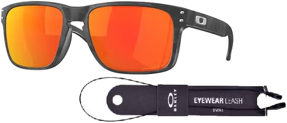 Miniatura 2 de Oakley Holbrook Asian Fit OO9244 - Gafas de sol de puente bajo para hombre correa de paquete kit de cuidado iWear de diseñador