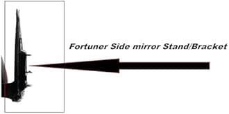 PALAUTOLIGHTS Left/Passenger Side Mirror Stand Bracket Compatible with Toyota Fortuner (Year:2012-2015)