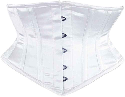 Orchard Corset Cs 201 Satin Underbust Steel Boned Waist Trainer Corset 22 Fits Natural Waist 26 28 White Amazon Sg Fashion
