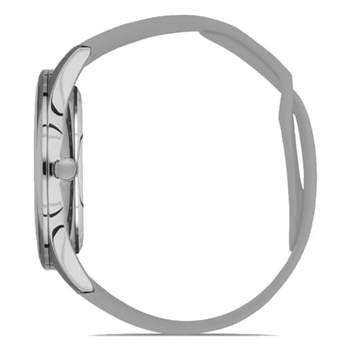 Image of DOUBLERUN Analog Watch, Silicone Strap, Roman Numerals, 24-Hour Display