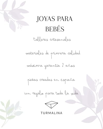 Pendientes niña plata 925 Turmalina joyas hipoalergénicas 5