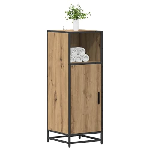 Gecheer Bathroom Cabinet Artisan oak 35 x 37.5 x 100 cm Engineered wood Drainage and bathroom accessories Model883592