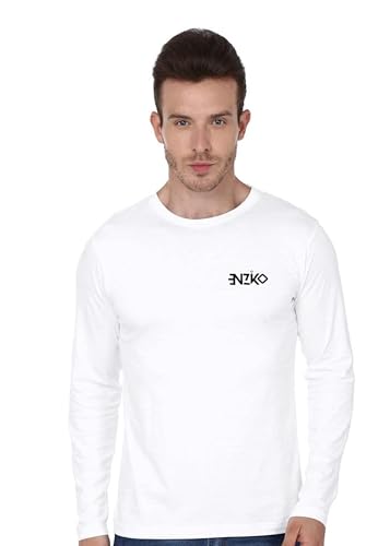 Image of Mens Printed Round Neck Half Sleeve /Long Sleeve 100% Cotton T-Shirt