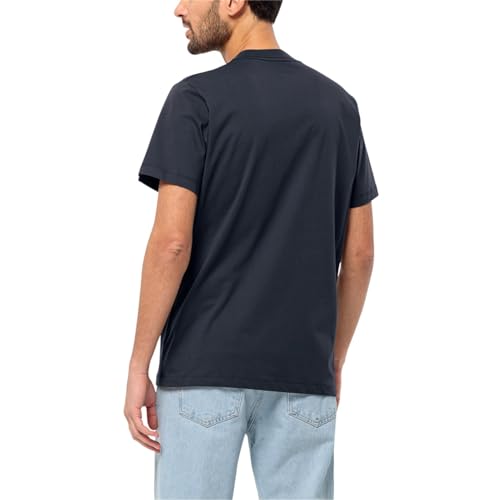 Jack Wolfskin Herren Essential M T Shirt Shortsleeve, Night Blue, S EU – Ansicht 3