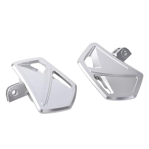 Repose-pieds larges moto plateforme argent robuste pour conducteur Rebel 1100