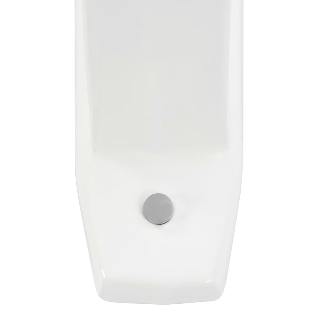 vidaXL Separador de privacidad de urinario de pared cerámica blanco
