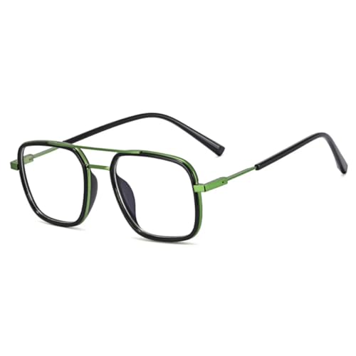 Lunettes de soleil rétro double pont pour éliminer l'éblouissement monture bicolore légère
