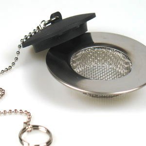 Grille Fine de Filtrage d'Evier Lavabo Filtre + Bouchon