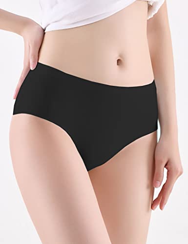 Kiench Teen Girls Seamless Underwear Women No Show Stretch Bikini Panties 6-Pack2