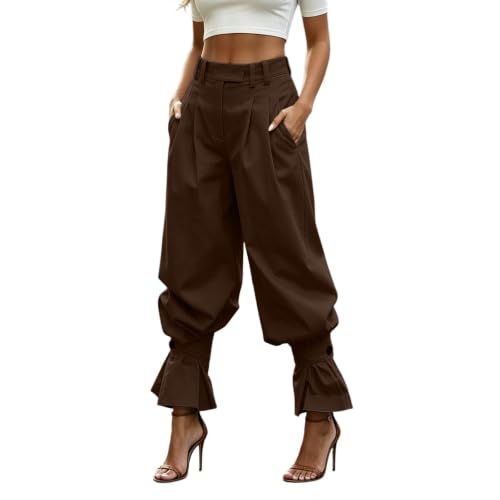 Pantalon lanterne plissé résolvant le problème de confort des vêtements d'été serrés