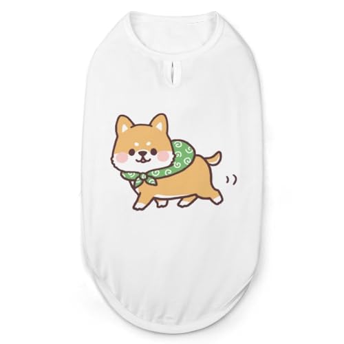 ペット服 柴犬 しばけん 緑 唐草模様 かわいい 犬服 ペットウェア Tシャツ パーカー 袖なし 犬の服 タンクトップ タンクトップ クールベスト 通気性 ファッション S-2XL