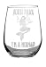 Stemless Wine Glass 17oz | With Permanent Etching | Mermaid Gifts | Fun Gift | Dishwasher Safe (Beach Please I'm a Mermaid)