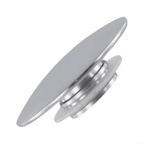 Marchfunny Tapón de desagüe cromado de 66 mm, para la mayoría de cocinas, lavabos de baño, bañeras, fregaderos