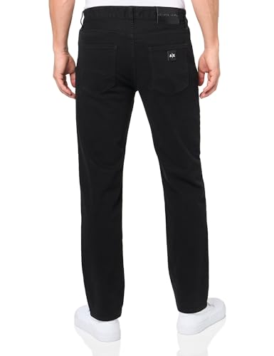 Armani Exchange Mens J13 Slim Fit Stretch Cotton Poly Satin Denim Pants2