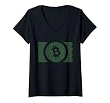 Mujer Libro blanco sobre Bitcoin Cash Satoshi Nakamoto | BCH GREEN Camiseta Cuello V