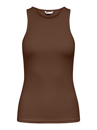 ONLY Damen Onlkenya Rib Tank Top JRS Noos, Carafe,L