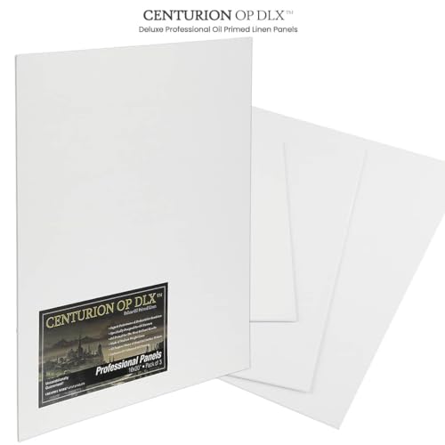 Centurion Deluxe Professional Oil Primed Linen Canvas Panels - 10"x10" - 3 Pack of Linen Canvases for Painting, Artwork and More by Centurion - Used condition - Image 5