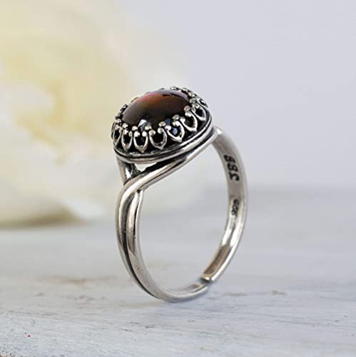 925 Sterling Silver Garnet Sizable Ring For Women; Vintage Style Garnet Natural Gemstone Sizable Ring That Is Perfect For Engagement Or Promise Sizable Ring; January Birthstone Handmade Jewelry #TOP3