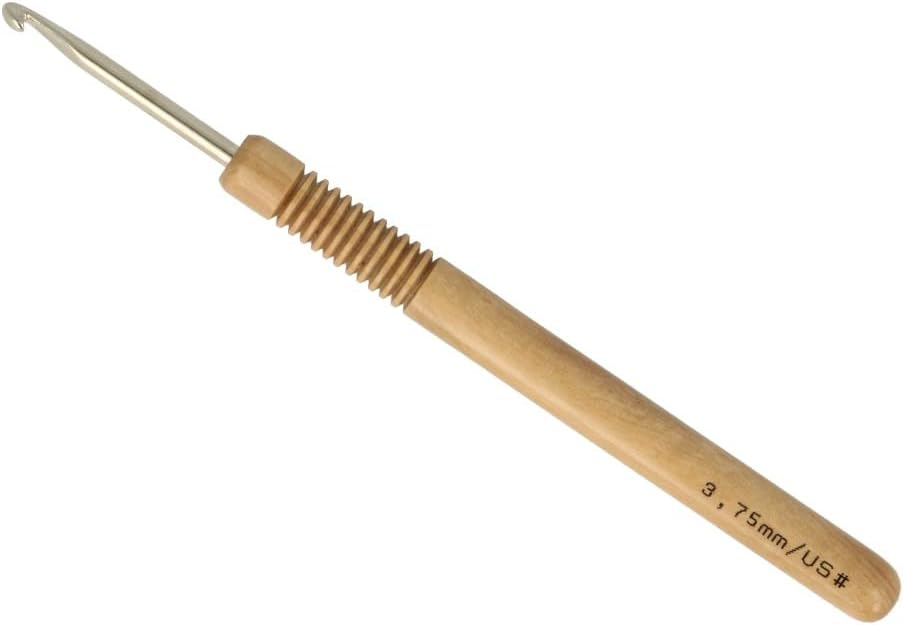 Addi AD5777015-4.50 Olive Wood Crochet Hook 4.5mm, Brown