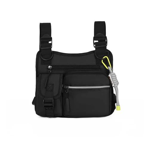 Outdoor Sports Chest Bag for Men & Women | Tactical Running Vest Bag Waterproof | Adjustable Chest Rig Bag with Multi Pockets for Running, Cycling, Gym, Travel & Outdoor Activities