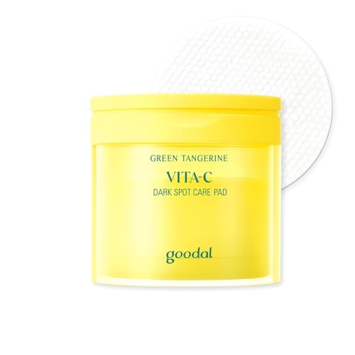 GOODAL Green Tangerine Vita C Toner Pads, Korean Skin Care, K-Beauty, Glass Skin, 70 Sheets